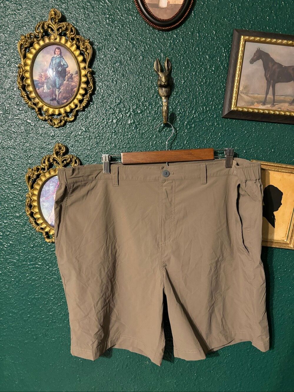 Free Fly Khaki Pull On Shorts Size 2XL